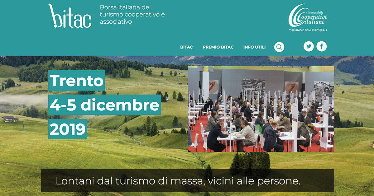 Borsa Italiana del Turismo Associativo e Cooperativo, il 4-5 dicembre a Trento