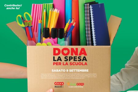 In oltre 100 punti vendita di Coop Alleanza 3.0 in Emilia – Romagna la raccolta “DONA LA SPESA PER LA SCUOLA”