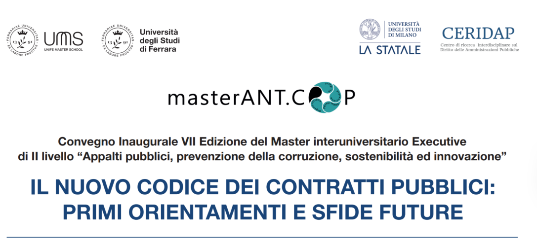 Master Ant.cop: il 18 giugno a Milano il convegno inaugurale del Master promosso anche da Legacoop Estense