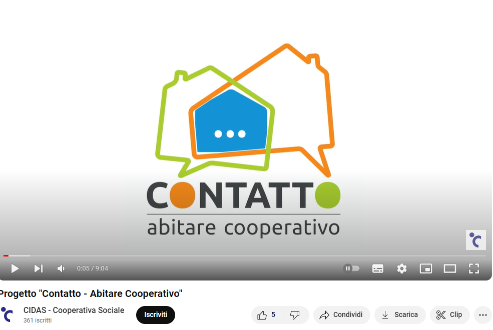 Progetto Contatto: un video racconta l’esperienza di CIDAS sull’abitare cooperativo