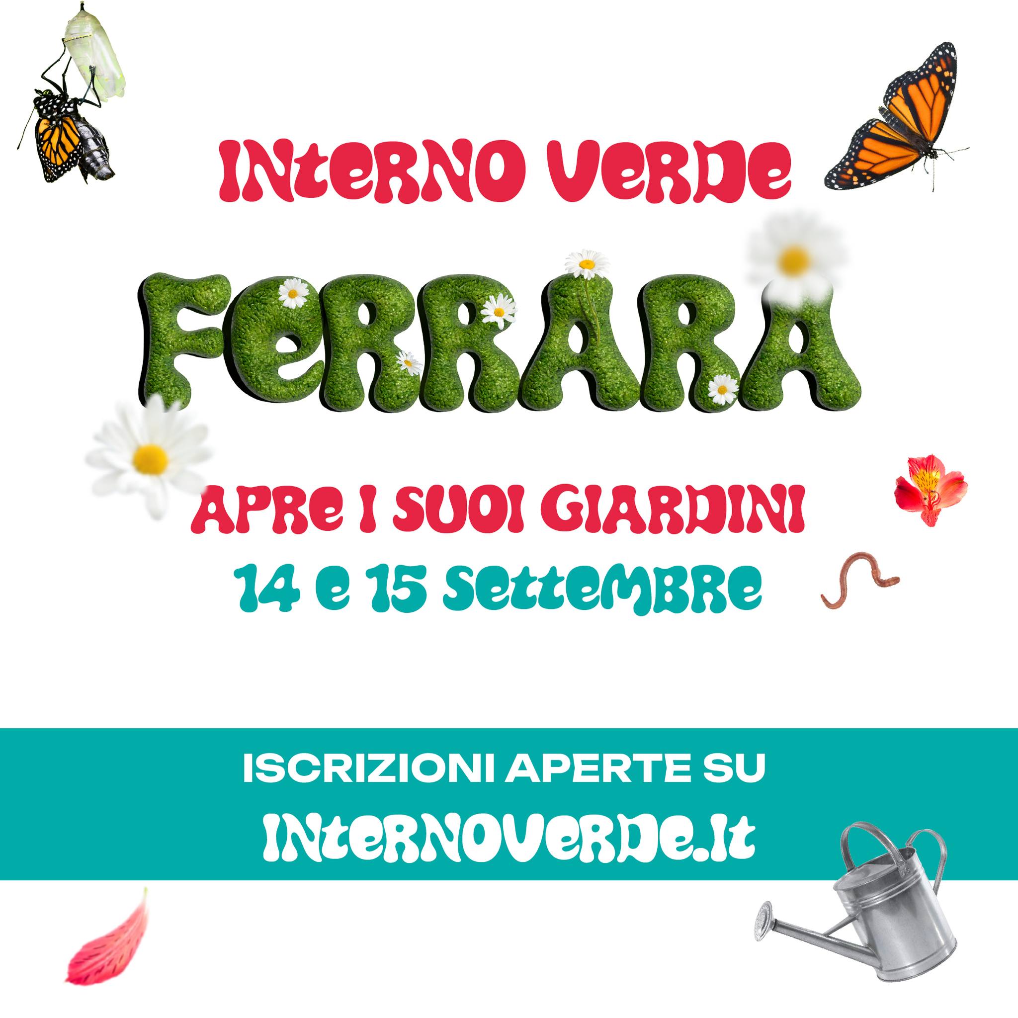 Interno Verde apre i giardini di Ferrara, il 14 e 15 settembre