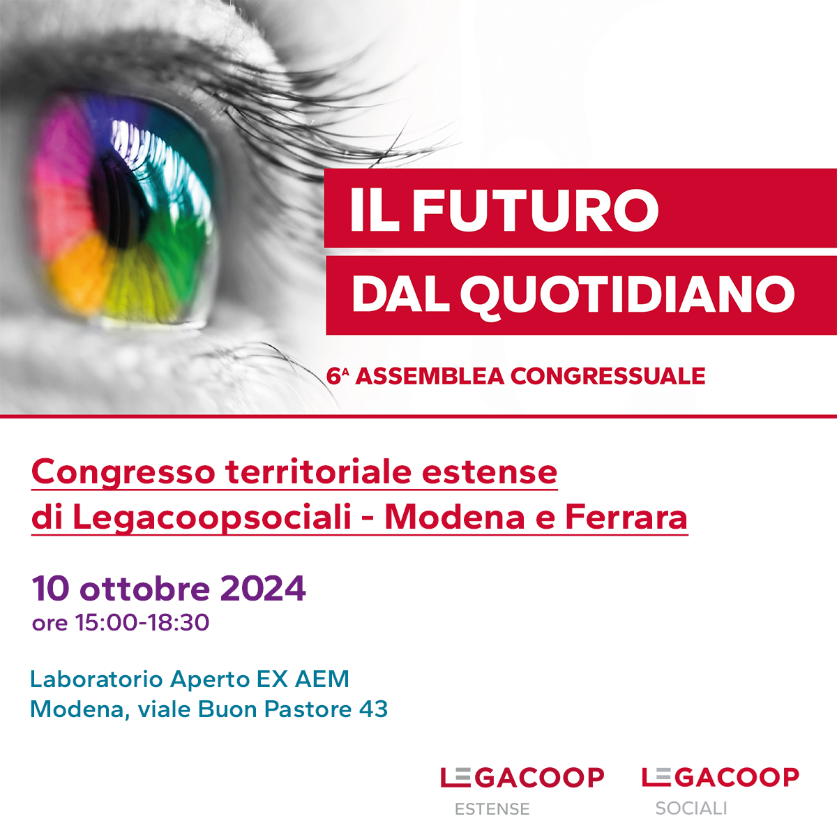 Congresso territoriale di Legacoopsociali. Appuntamento a Modena il 10 ottobre