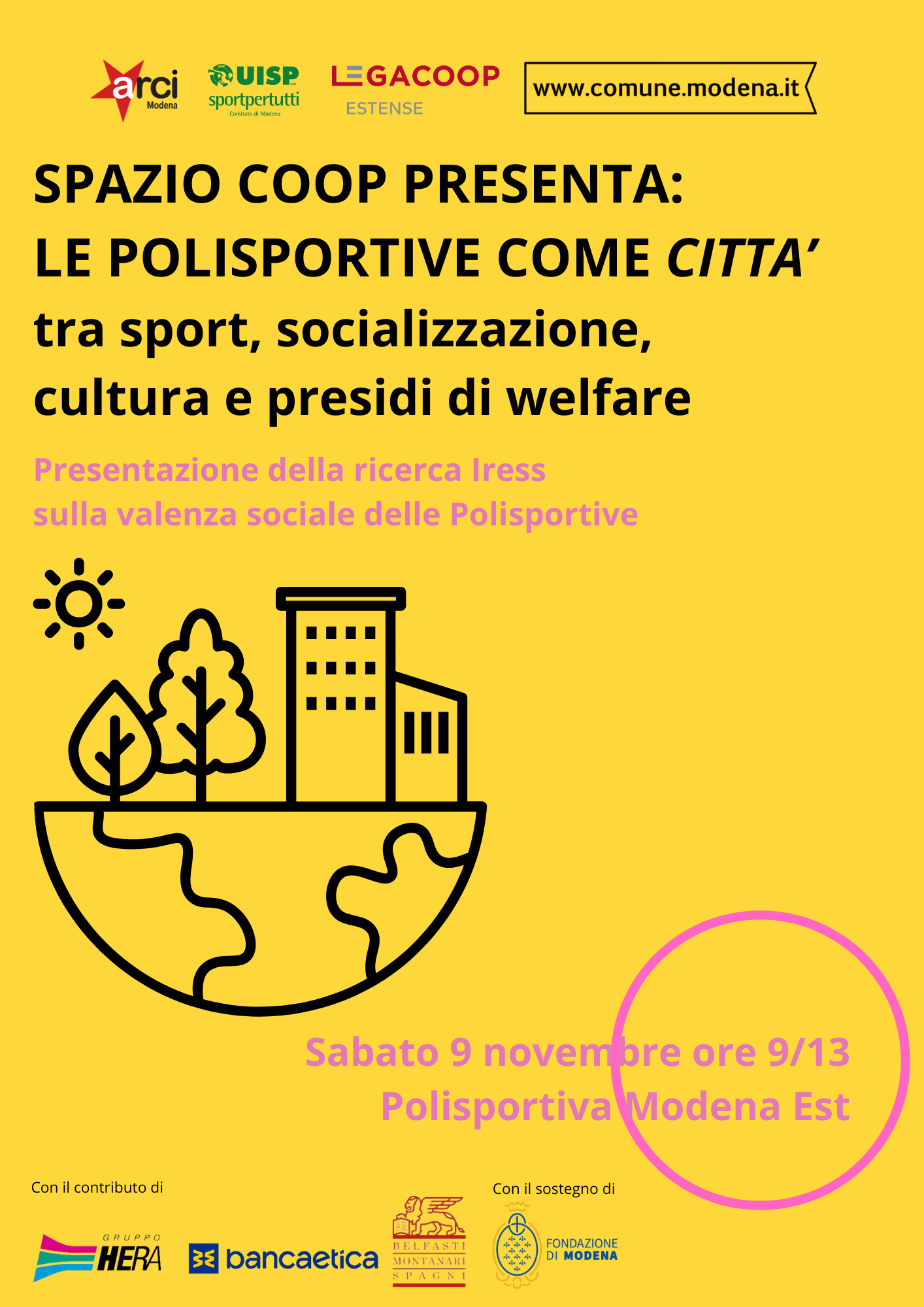 Le Polisportive come città: il 9 novembre un convegno organizzato da Spazio Coop