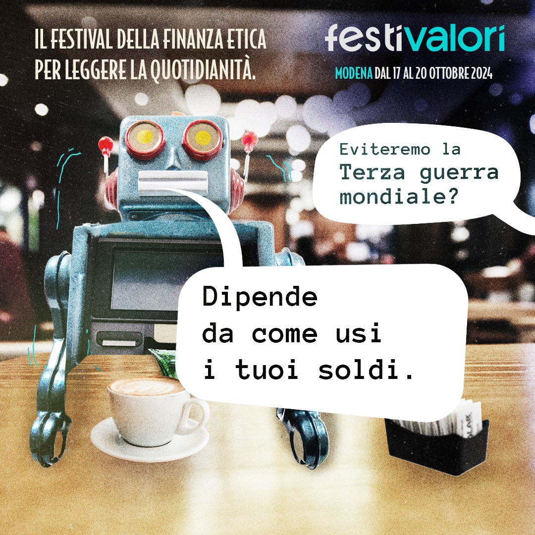 FESTIVALORI: Legacoop e Coopfond sostengono il Festival della finanza etica, dal 17 al 20 ottobre a Modena