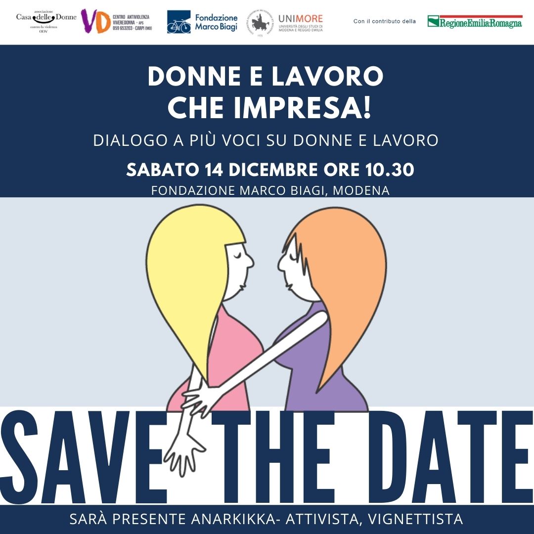 “Donne e Lavoro. Che impresa!”: il 14 dicembre evento con Anarkikka