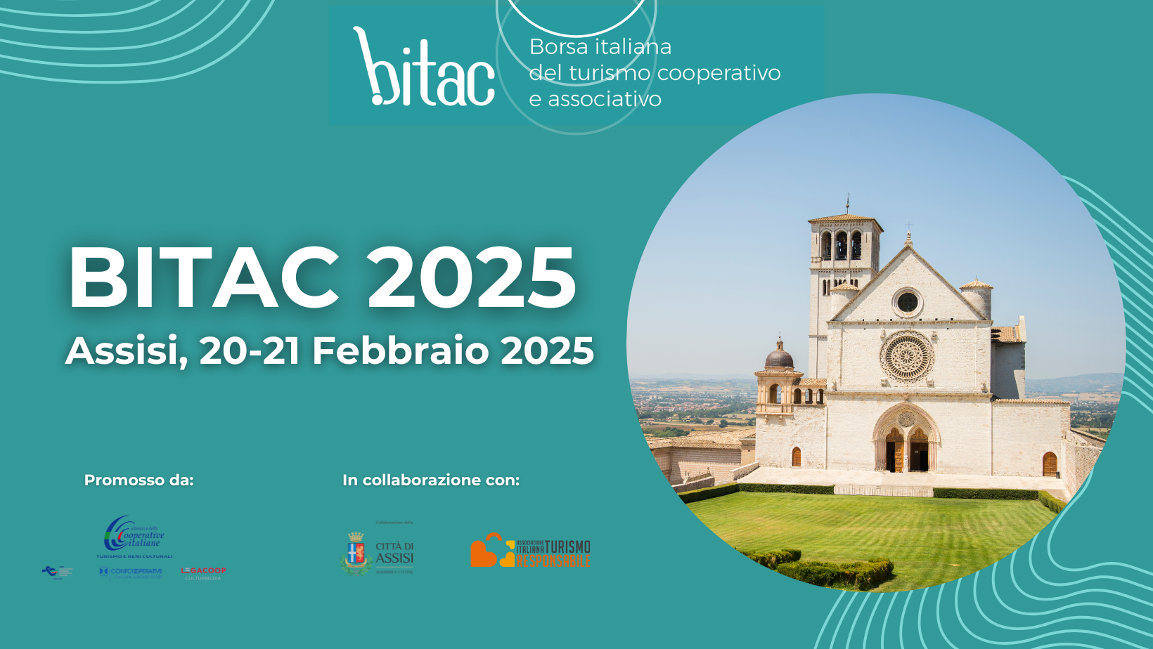 XVII edizione di BITAC, la Borsa del turismo cooperativo e associativo, ad Assisi il 20 e 21 febbraio